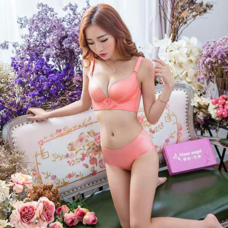 慕色天使性感玫瑰之恋无痕无钢圈聚拢调整内衣
