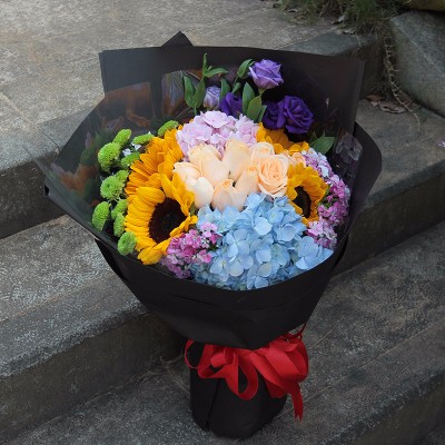 家园花坊│2/14情人节浪漫情人节鲜花-圆形款