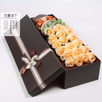 家园花坊│溆浦同城鲜花速递 情人节玫瑰花绣球生日花束