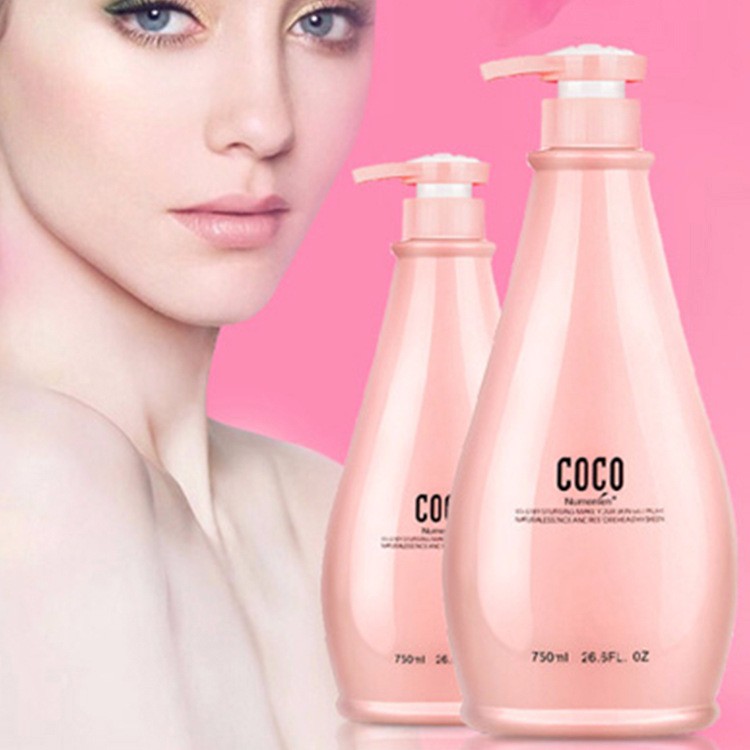 奴曼伦正品COCO香型沐浴露香水持久留香保湿美白滋润750ml靓白