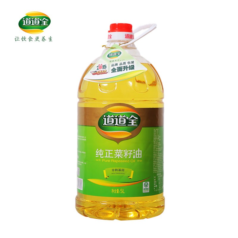 道道全 纯正菜籽油 4.5L 植物油食用油非转基因 油炸炒菜健康油