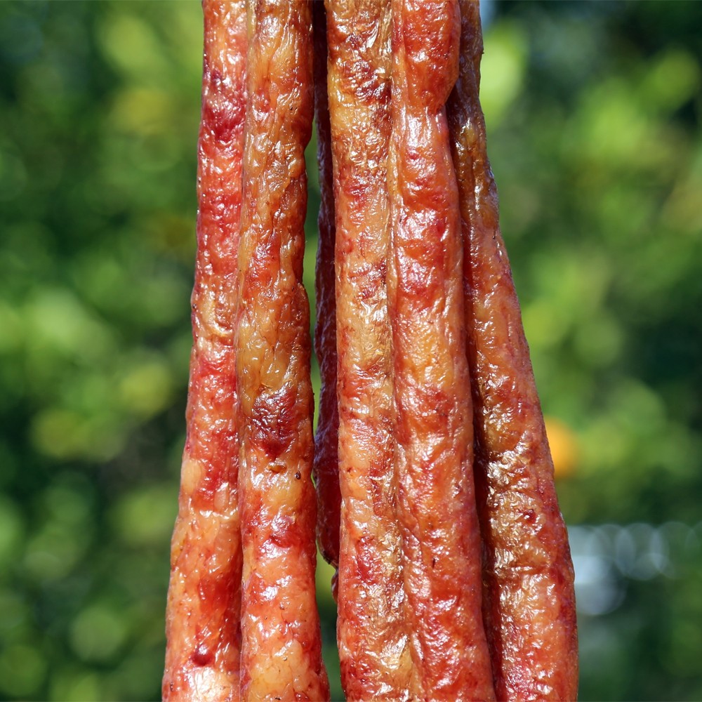 腊香肠 湘西特产 纯手工鲜肉灌装 柴火烟熏腊香肠 500g