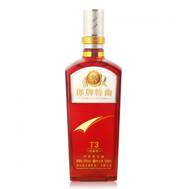 郎酒 郎牌特曲T3精英版 50度 浓香型白酒 500ml