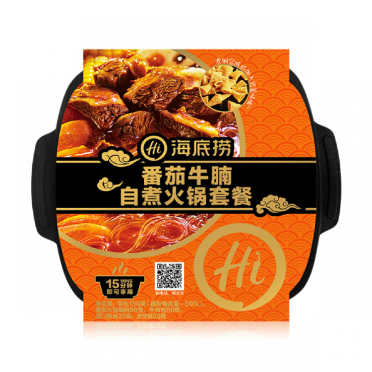 海底捞 自煮火锅 酸爽可口番茄牛腩自热火锅 365g