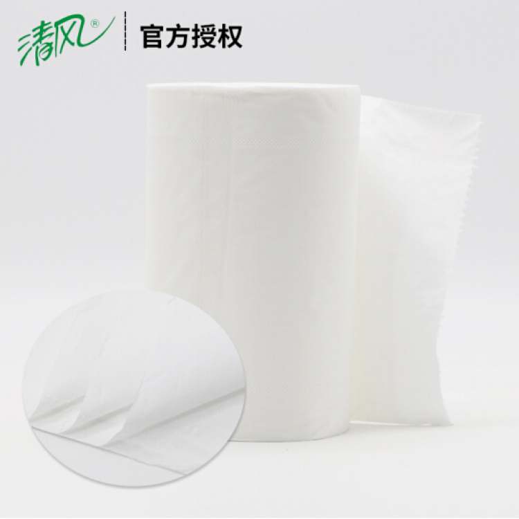 清风 金装无芯卷纸 卫生纸原木纯品 4层*10卷 1600克 厕纸卫生纸