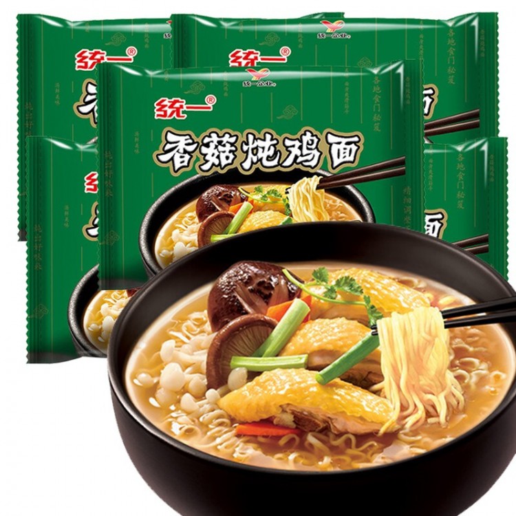 统一 香菇炖鸡面 100g/包 零食速食面夜宵 方便面 泡面