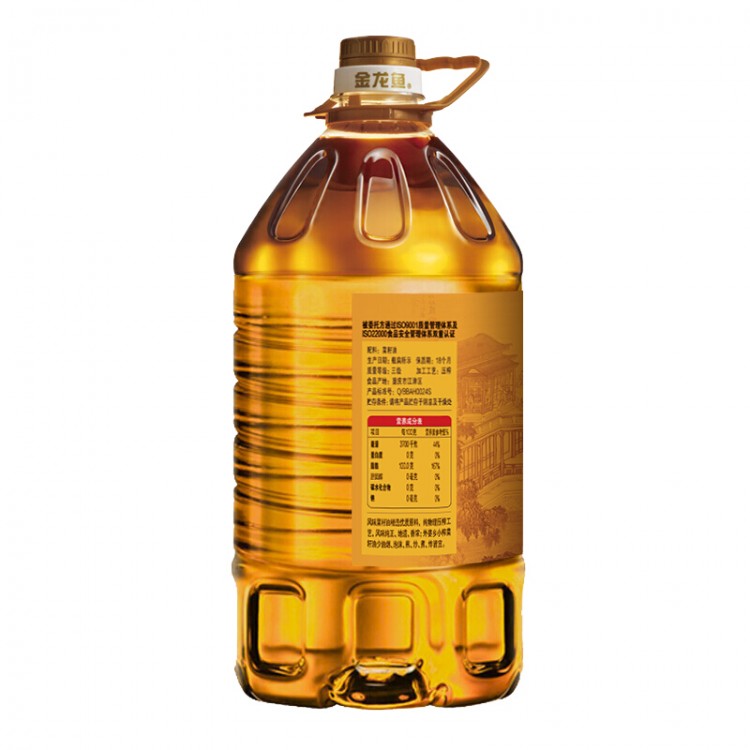 金龙鱼 外婆乡小榨菜籽油 5L/桶 食用油 非转基因 压榨