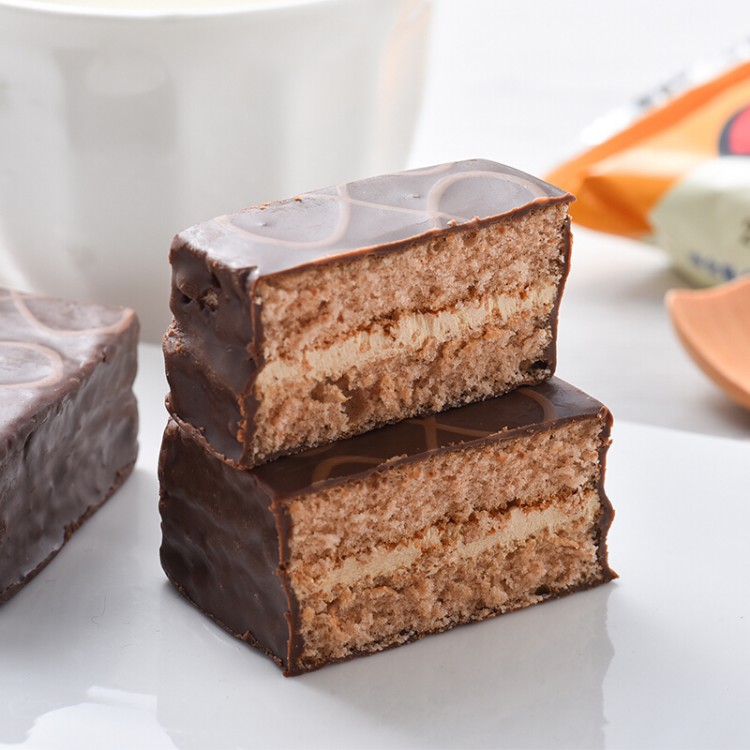 好丽友 Q蒂摩卡巧克力味 2枚56g/盒 营养早餐点心零食 下午茶