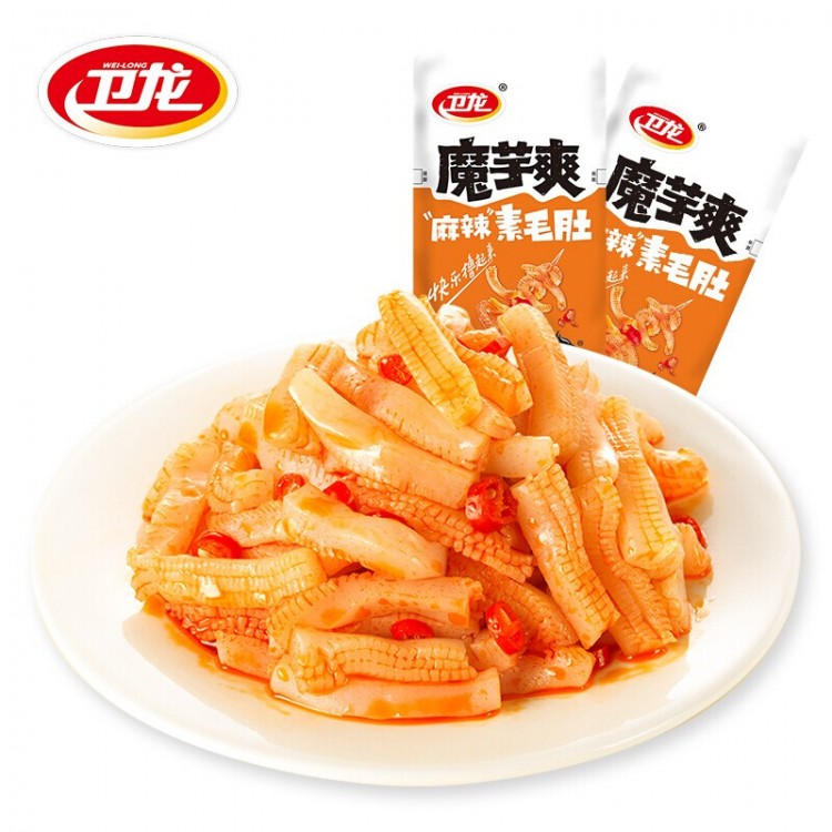卫龙 麻辣素毛肚魔芋爽 18g/袋 辣条 麻辣味