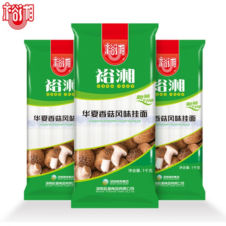 裕湘面条 华夏香菇风味挂面 900g 细拉面早餐汤面炒面凉拌