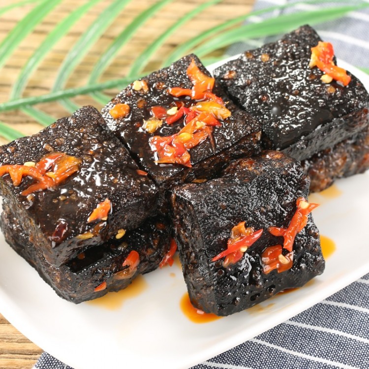 味知爽 老长沙臭豆腐 孜然味 75g 黑色臭干子 零食经典口味爆浆