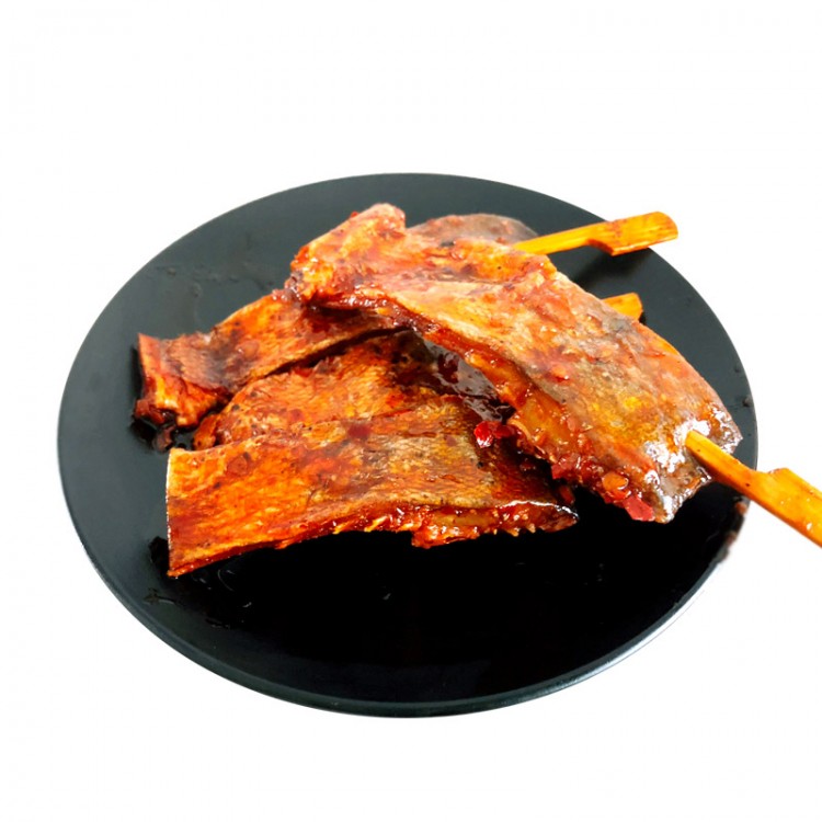抓鱼的猫 竹香鱼 80g/包 竹签鱼排 麻辣鱼排白鲢鱼 即食休闲小吃零食