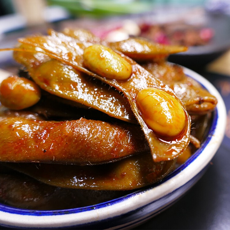 章鸭子 香辣毛豆 128g 湖南特产麻辣烧烤小吃下饭菜开袋即食