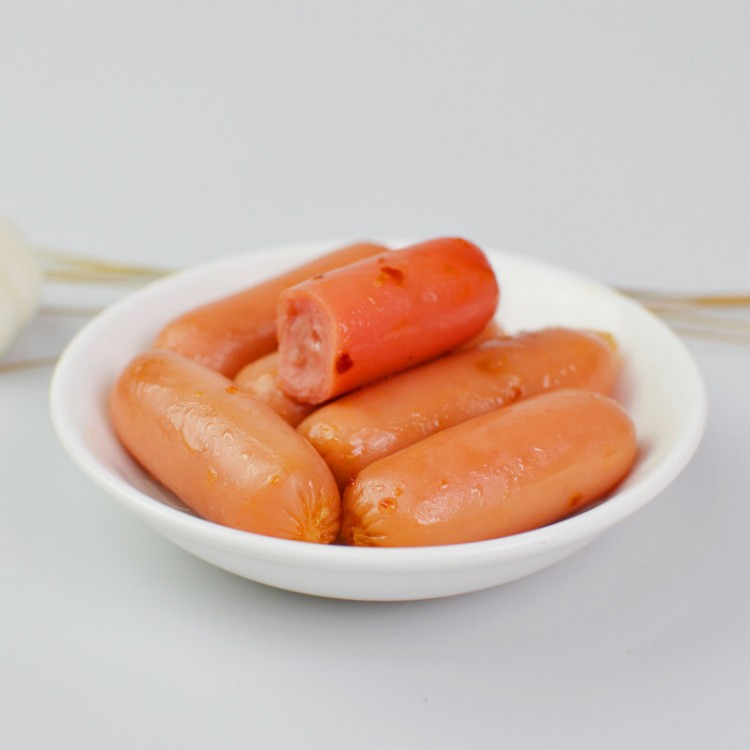 盐津铺子 香辣味 迷你4粒肠 小肉枣 20g 火腿肠迷你小肉枣 儿童零食 香辣味