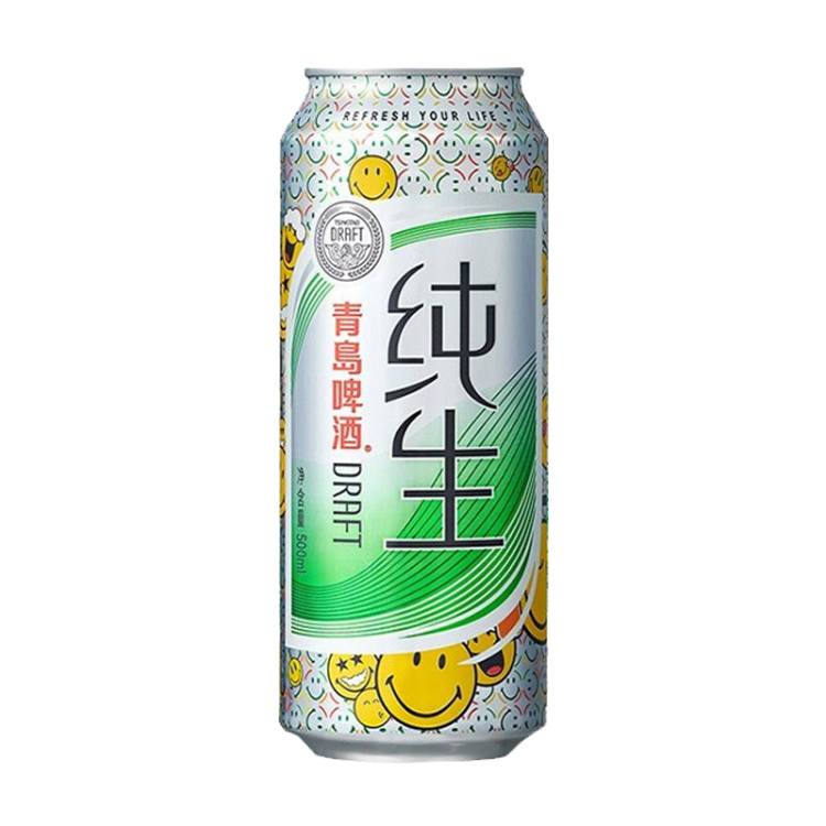 青岛啤酒 纯生8度 500ml*12听 1箱装