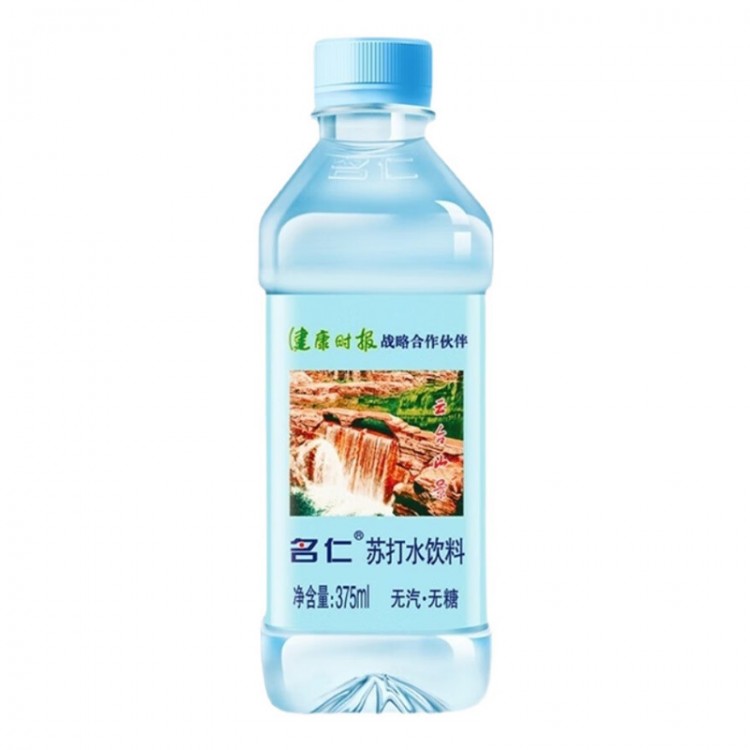 名仁 无糖苏打水 375ml/瓶 无气弱碱性饮料饮用水