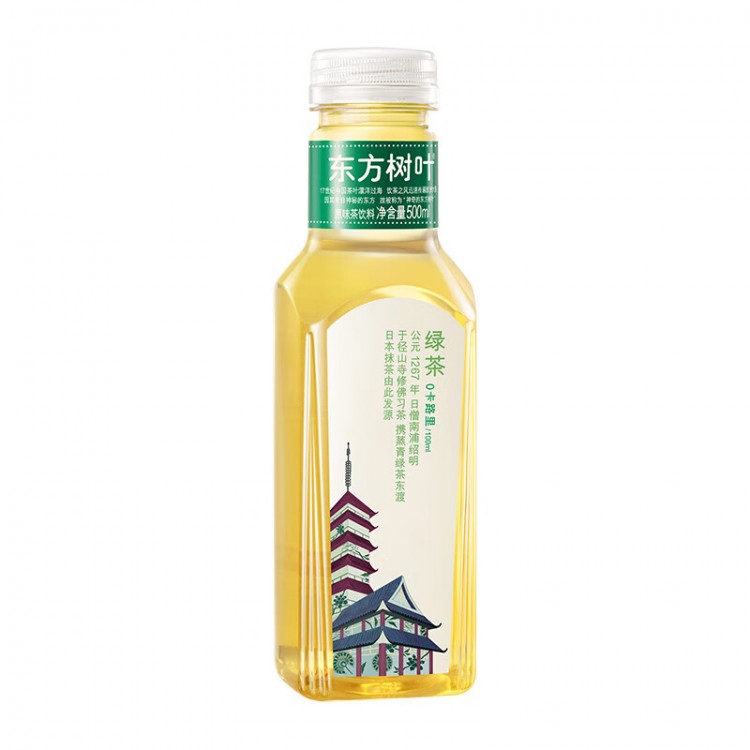 东方树叶 绿茶 500ml/瓶 茶饮料 农夫山泉