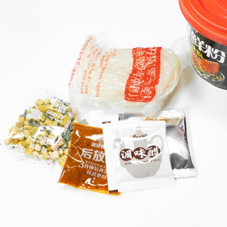 今麦郎 手打鲜粉 221g/12桶 整箱 重庆酸辣粉网红粉丝红薯粉方便速食泡面