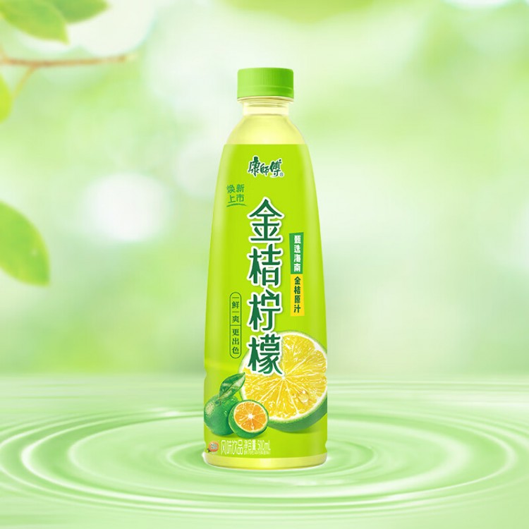 康师傅金桔柠檬 500ml/瓶 果味康师傅饮料饮品量贩