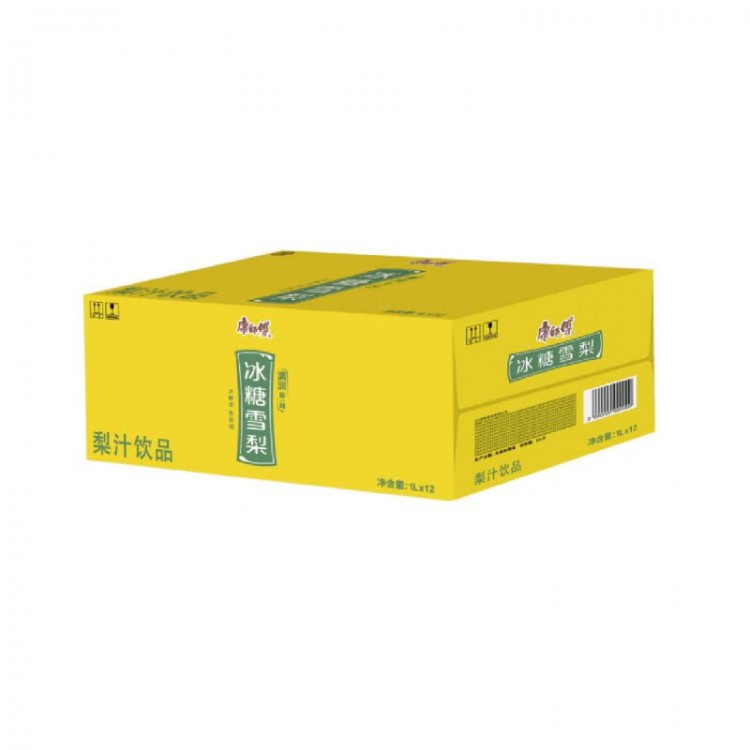 康师傅冰糖雪梨 1000ml*12瓶 整箱装 果味饮料梨味饮品1升装