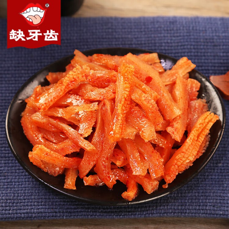 缺牙齿素牛肚素毛肚 16g/包 爆辣魔芋丝辣条网红零食小吃休闲食品 香辣味