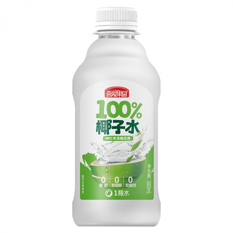 喜爱果园 NFC椰子水含电解质380ml饮料