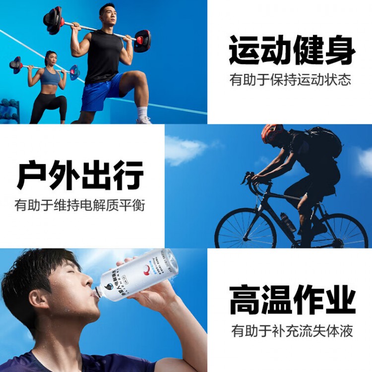 外星人 荔枝海盐味电解质水 500ml/瓶 低糖维生素E 电解质饮料饮用水