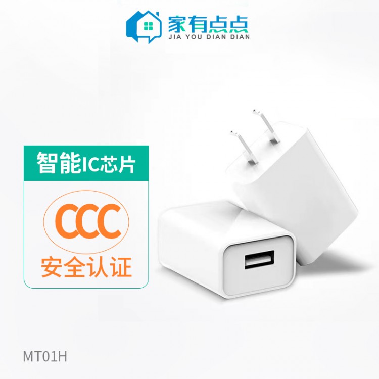 友哥 USB口快速充电器头 MT01H/家有点点