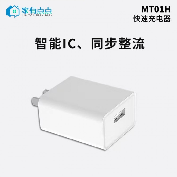 友哥 USB口快速充电器头 MT01H/家有点点